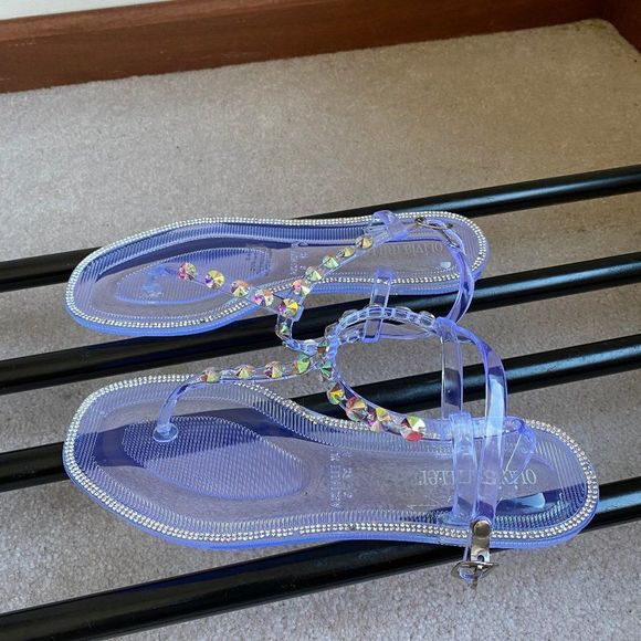 OLIVIA MILLER Women Fanore Gemstone Sandals - NEW NWOB - Picture 3 of 8